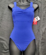 Capezio Royal Princess Tank Leotard Pinched Sweetheart Neck Straight Back SZ. L