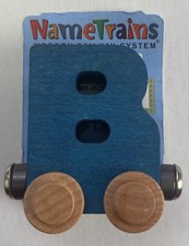 Maple Landmark Inc. 100023 NameTrains "B" Blue Wooden Letter Car