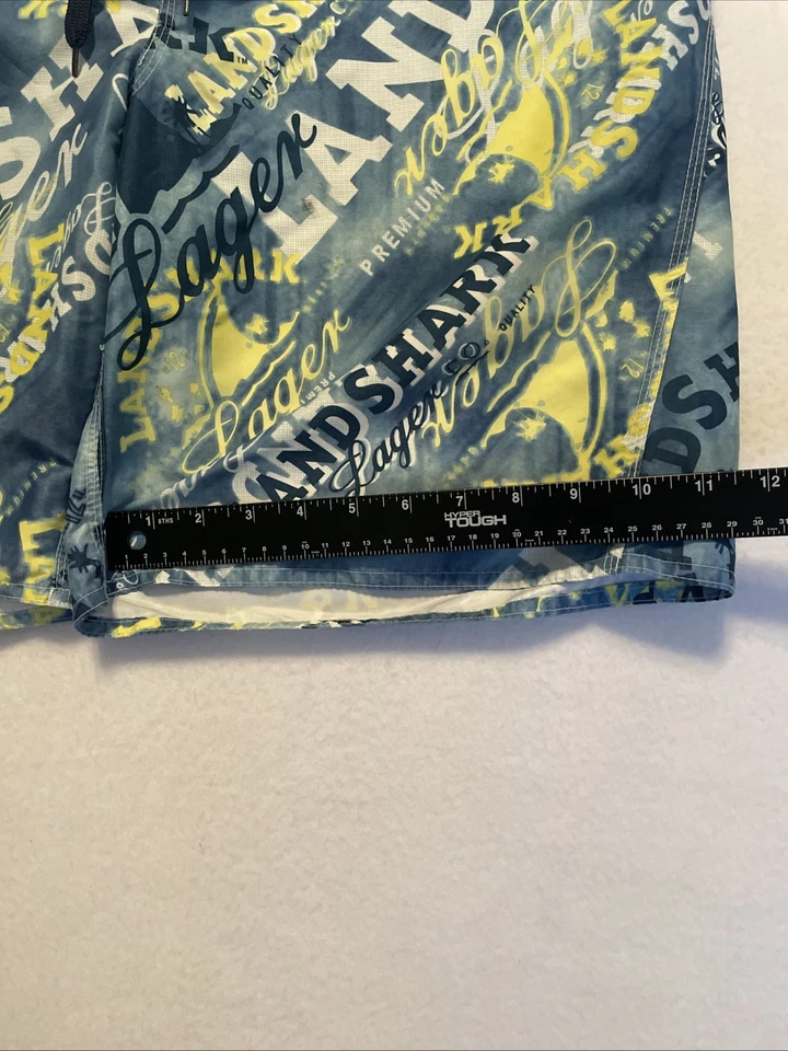 Landshark Premium Lager Co. Bañador Board Shorts Hombre Talla Grande 34 Vela Foto 3 de 4