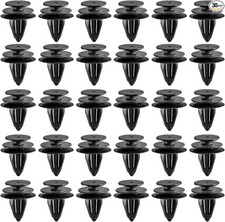 30PCS Car Door Trim Panel Retainer Clip, Plastic Car Body Panel Clips, Black