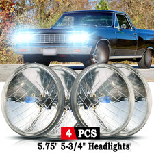 4Pcs 5.75" 5 3/4" Headlights Hi-Lo Beam FOR Chevy Impala El Camino 2026