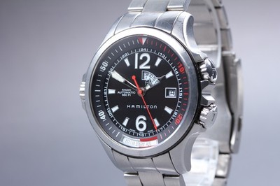 [Fast neuwertig] HAMILTON KHAKI H775550 42mm schwarzes Zifferblatt Tag...