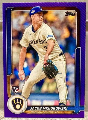 JERSEY NUMBER MATCH! 2026 Topps Series 2 Jacob Misiorowski Purple 32/75! ROOKIE!
