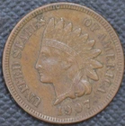 1907  AU   Indian Head Cent