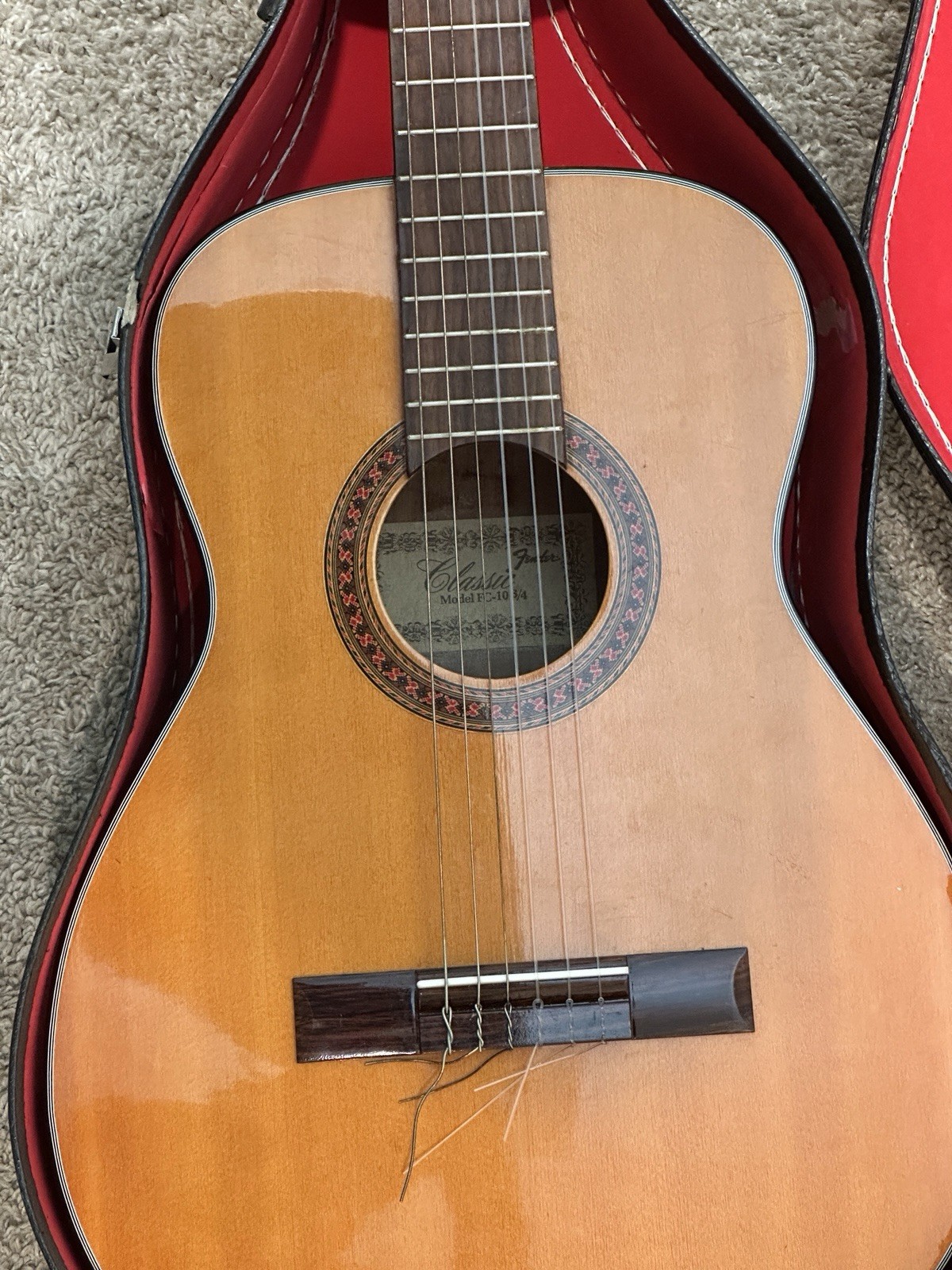 Fender Classic FC-10 3/4 Acoustic Guitar with Hard Case