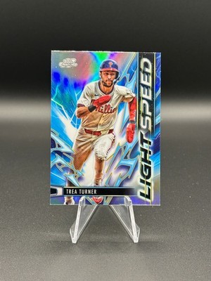 2025 Topps Chrome Cosmic Trea Turner #LS-8 Light Speed Refractor Phillies