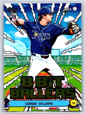 2026 Topps Baseball Carson Williams 8 Bit Ballers #8B-23 Tampa Bay Rays