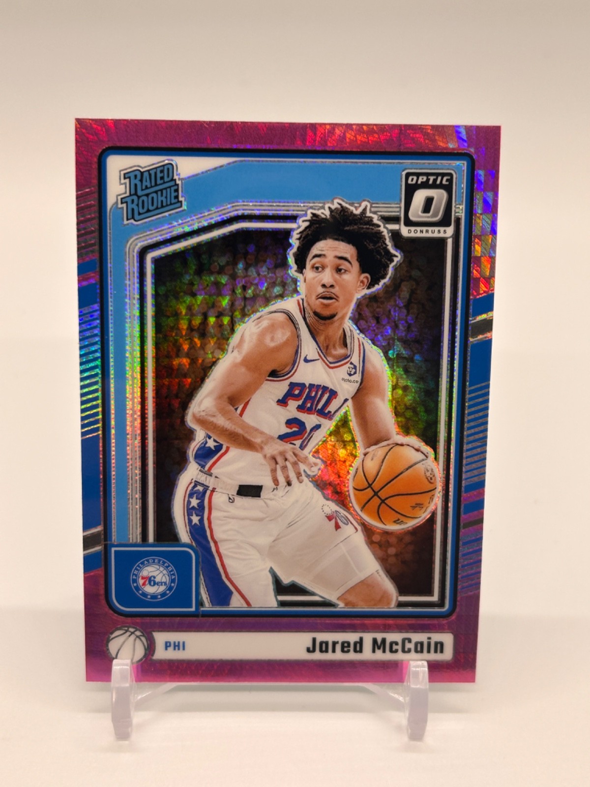Jared McCain 2024-25 Optic Pink Hyper #270 Rated Rookie RC #270