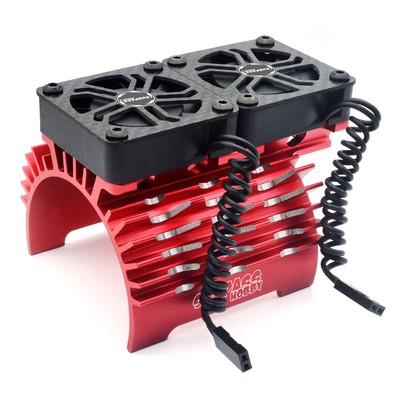 Surpass Hobby RC Motor Heatsink with Double16000RPM Cooling Fans 8.4V Aluminu...