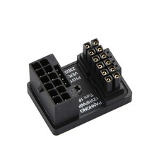 Black ATX3.0 12VHPWR 12 4 16Pin 600W Power Supply Adapter 180  Turn Connector/