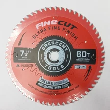 Crescent Carbide Circular Saw Blade 7-1/4" x 60T Fine Finish CSBUF-760