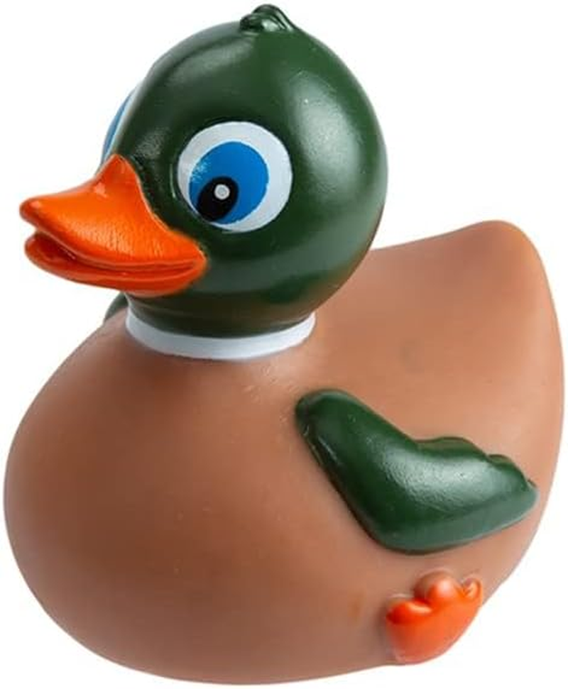 Mallard Rubber Duck for Jeep Dashboard, Bath Toy & Pool Decor � No Holes, Uprigh