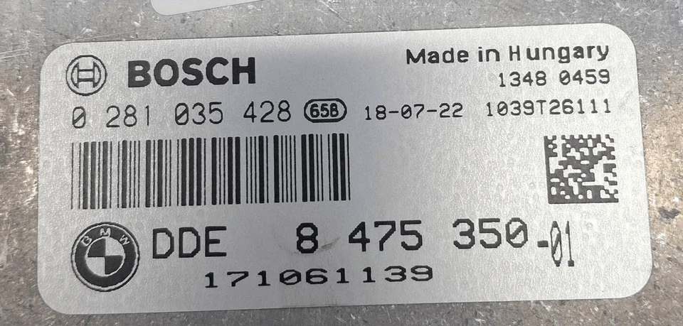 13618576522 Centralina iniezione MINI MINI (F55) 1.5 One D (70Kw) Ber - Immagine 3 di 3