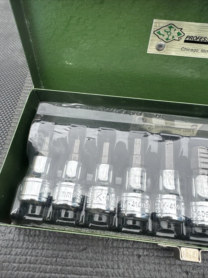 SK Tools USA  19734 9pc METRIC Hex head / Allen 4-17mm 3/8” 1/2” Drive Nos - Image 2 of 4