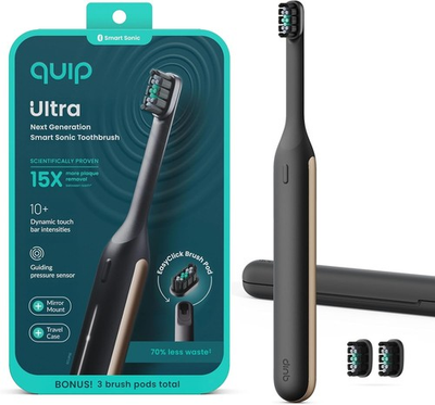 #ad #ad Quip Ultra Next Generation Smart Sonic Electric Toothbrush Eclipse $37.00