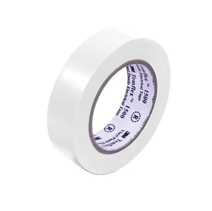3M Isolierband VDE Weiß 15 mm x 10 m Elektriker Tape Band Elektro - Bild 1 von 1