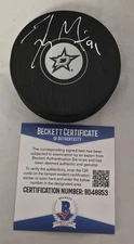 Tyler Seguin Signed Dallas Stars Hockey Puck Beckett Auto Boston Bruins Canada