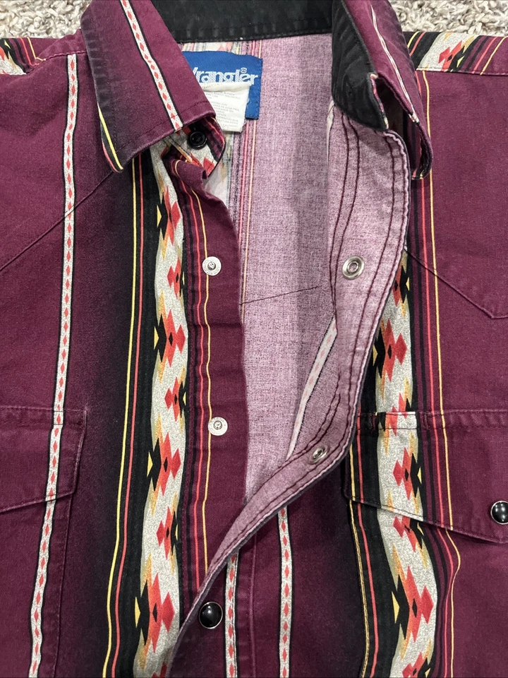 Botón a presión Wrangler Pearl vintage para hombre (1853) Foto 2 de 4