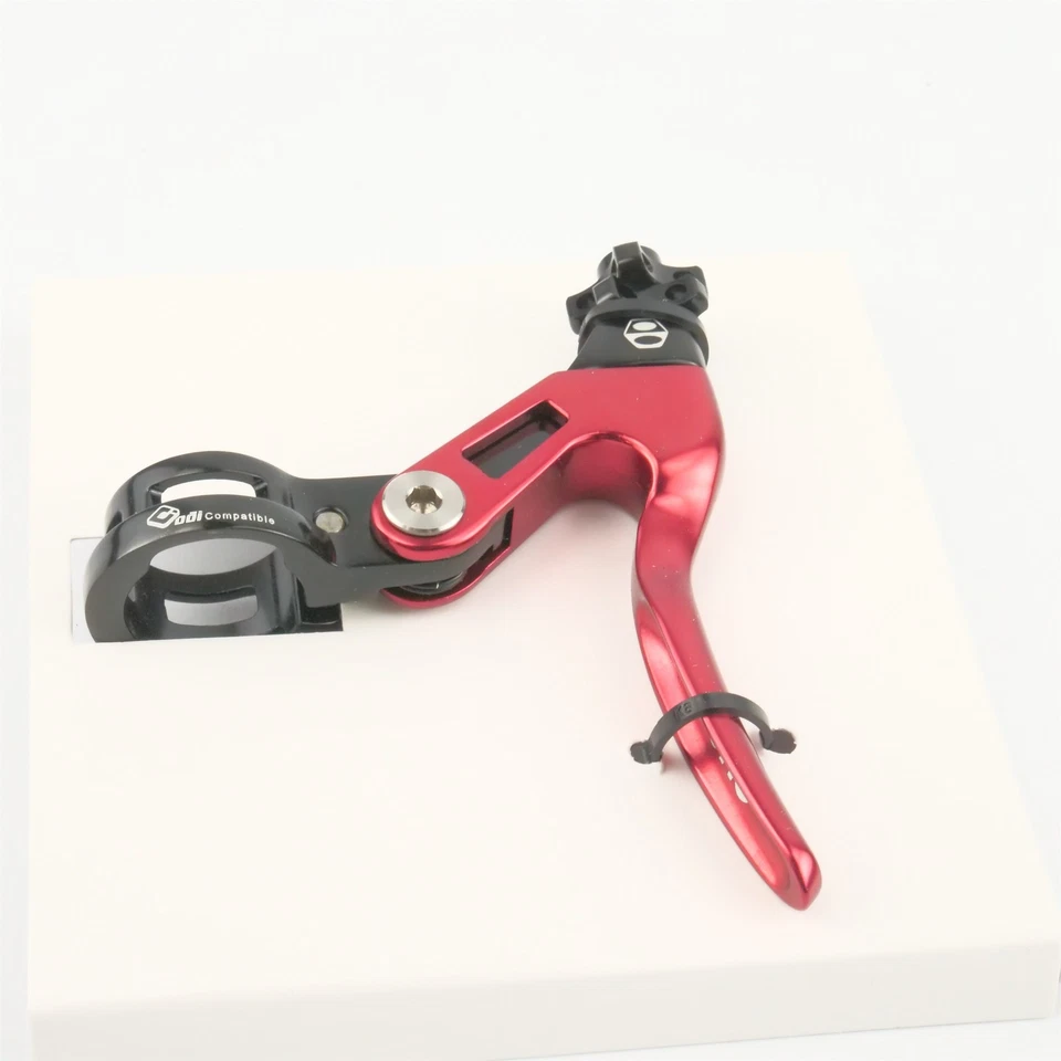 Palanca de freno de corto alcance Box One roja derecha barra plana única freno de llanta  Foto 2 de 3