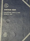 1909-1940 Lincoln Penny Cents Partial Set of Vintage Coins Whitman Book