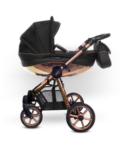 black rose gold pram