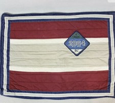Pottery Barn Kids 2064 Boys Club Quilted Standard Pillow Sham Tie Back Cotton BB