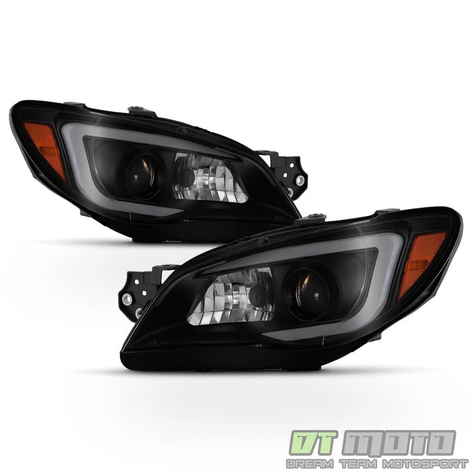 Faros proyectores tubo luz LED DRL para Black Smoke 06-07 Subaru Impreza WRX Foto 2 de 4
