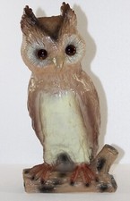 Decorazione Giardino Figura Animale Gufo Seduto Su Baumzweig IN Plastica H 31 CM