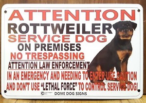 beware of dog sign rottweiler