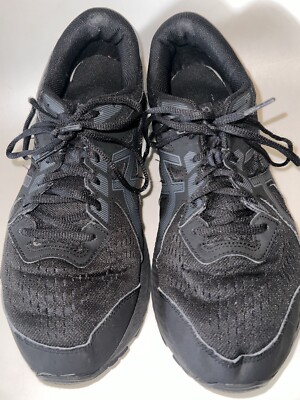 ASICS Gel Contend-8 Size 12 Black On Black Extra Wide Style:1011B493