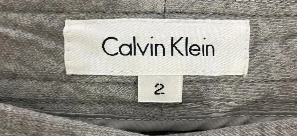 Calvin Klein Women's Gray Dress Pants Size 2 - Image 3 of 4