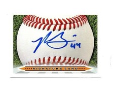 Ryley Gilliam autographed signed signature baseball card Clemson Tigers c