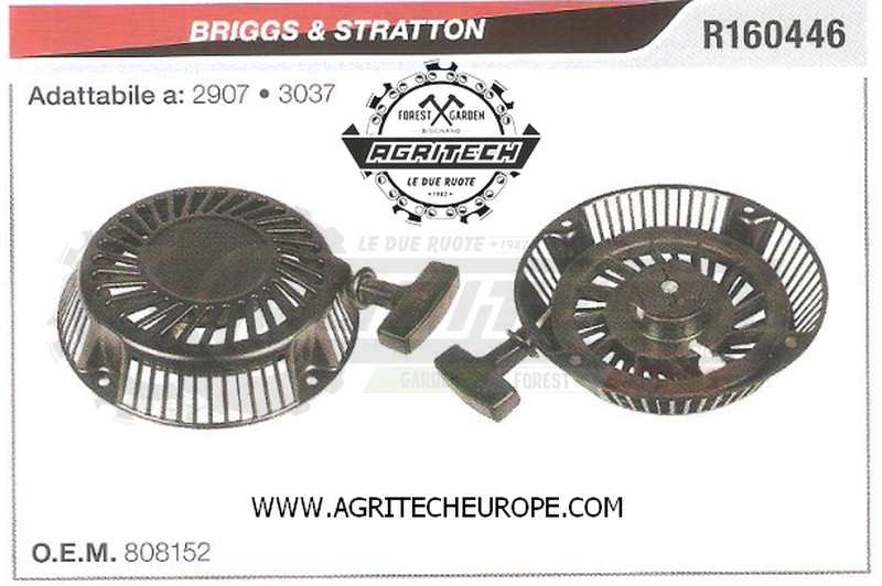 Ricambio Avviatore a Strappo 808152 Briggs & Stratton 2907 3037