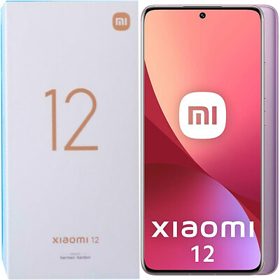 BNIB Xiaomi 12 5G Purple 256GB + 8GB Dual-SIM Factory Unlocked GSM Smartphone