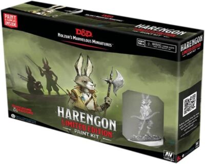 D&D NOLZUR'S MARVELOUS UNPAINTED MINIATURES PAINT KIT - HARENGON