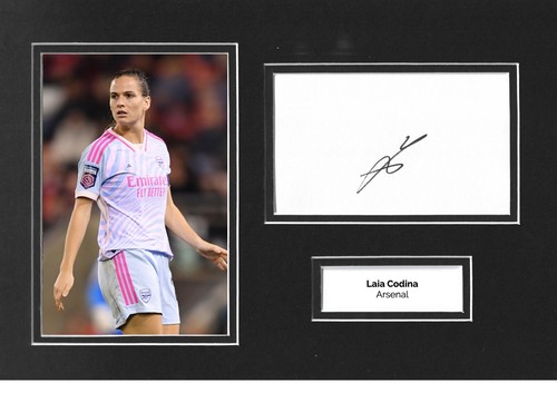 Laia Codina signed 12x8 Foto Display Arsenal Autogramm Memorabilia COA 2