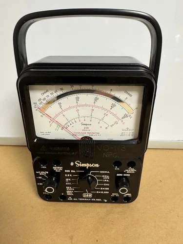 Simpson 260 Series 8P volt-Ohm- milliameter. *READ* + see pics. UNTESTED AS-IS