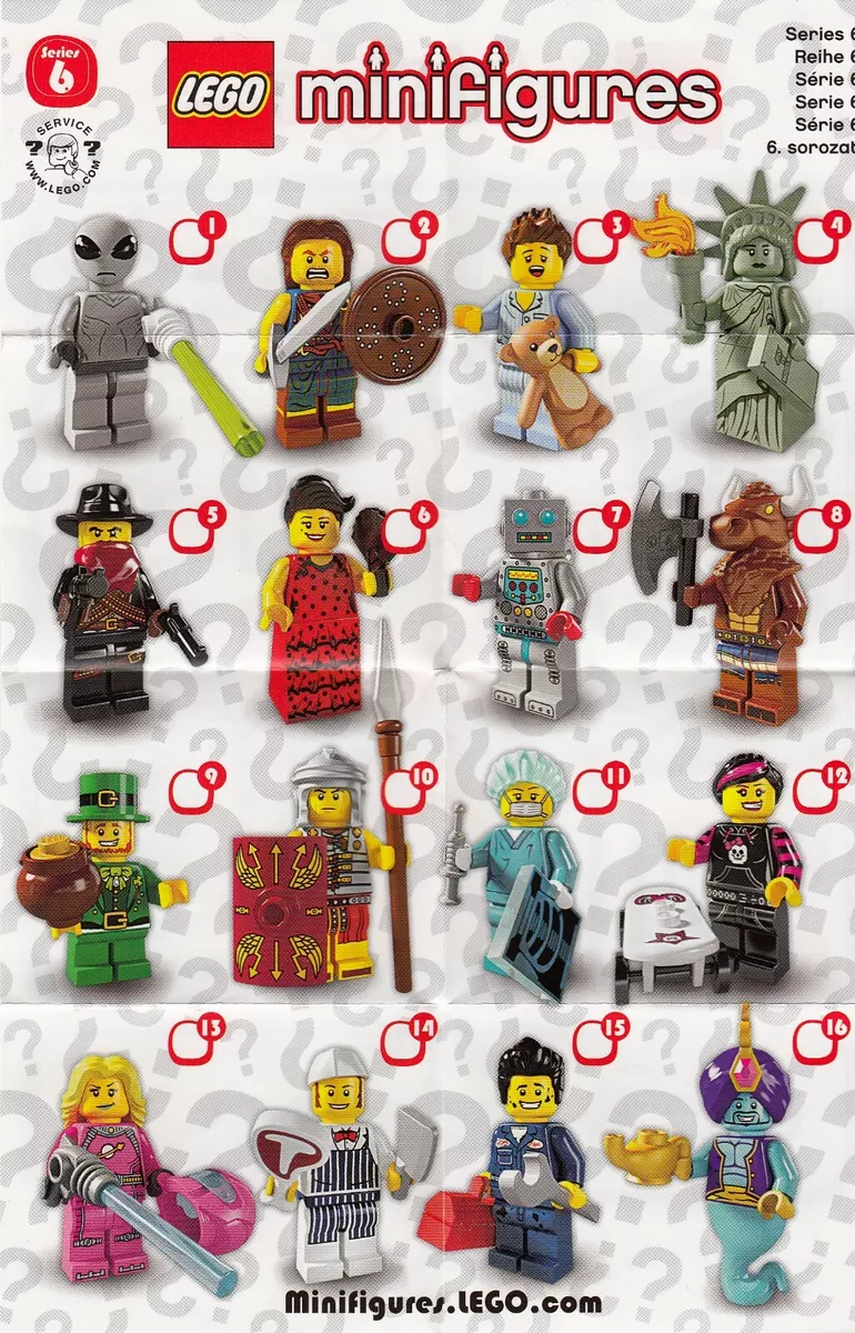 LEGO MINIFIG Series 6 - box of 60 minifigures - 8827