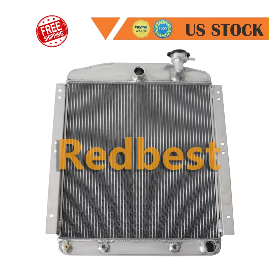 3ROW ALUMINUM RADIATOR FOR 1948-1954 1953 CHEVROLET GMC 3100 3600 3800 3900 3.8L - Image 2 of 4