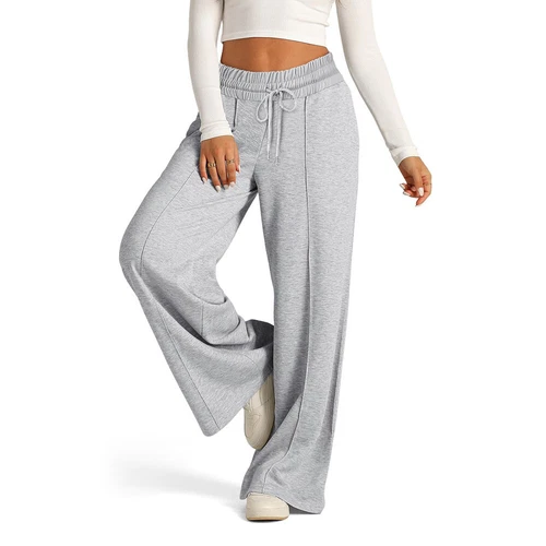 Damen Sporthose Lange Hose Jogginghose Weites Bein Hose Freizeithose - Bild 1 von 34