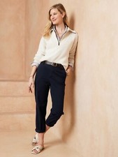 Banana Republic Mid Rise Slim Flat Front Navy Blue Chino Pants Size 2 RT 70 NWT