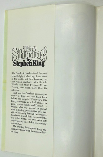 Stephen King The Shining 1977 1st. Edition HC/DJ - Foto 8 di 11