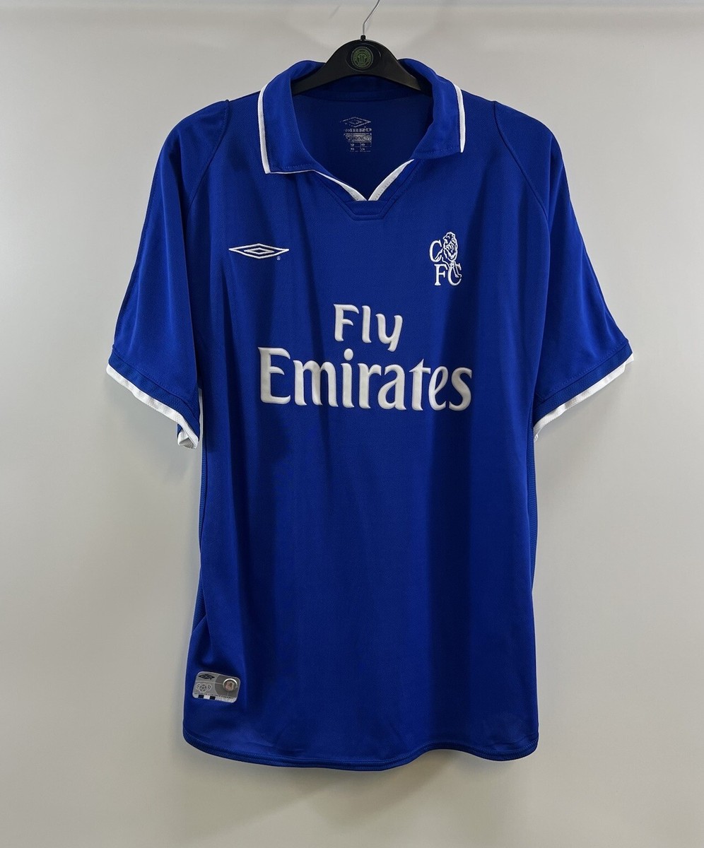 Chelsea FC 03-05アウェイ　Umbro シャツ Chelsea 2005 Away Umbro Football Shirt - Blue - L – Headlock