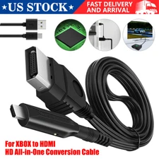 Original Xbox to HDMI Converter Adapter For Microsoft Xbox Console Controller US