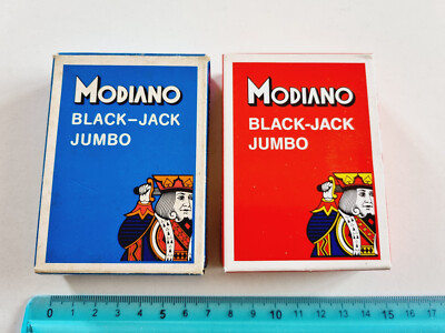 MODIANO BLACK-JACK SPIELKARTEN JUMBO POKER BRIDGE VINTAGE PLAYING CARDS NEU
