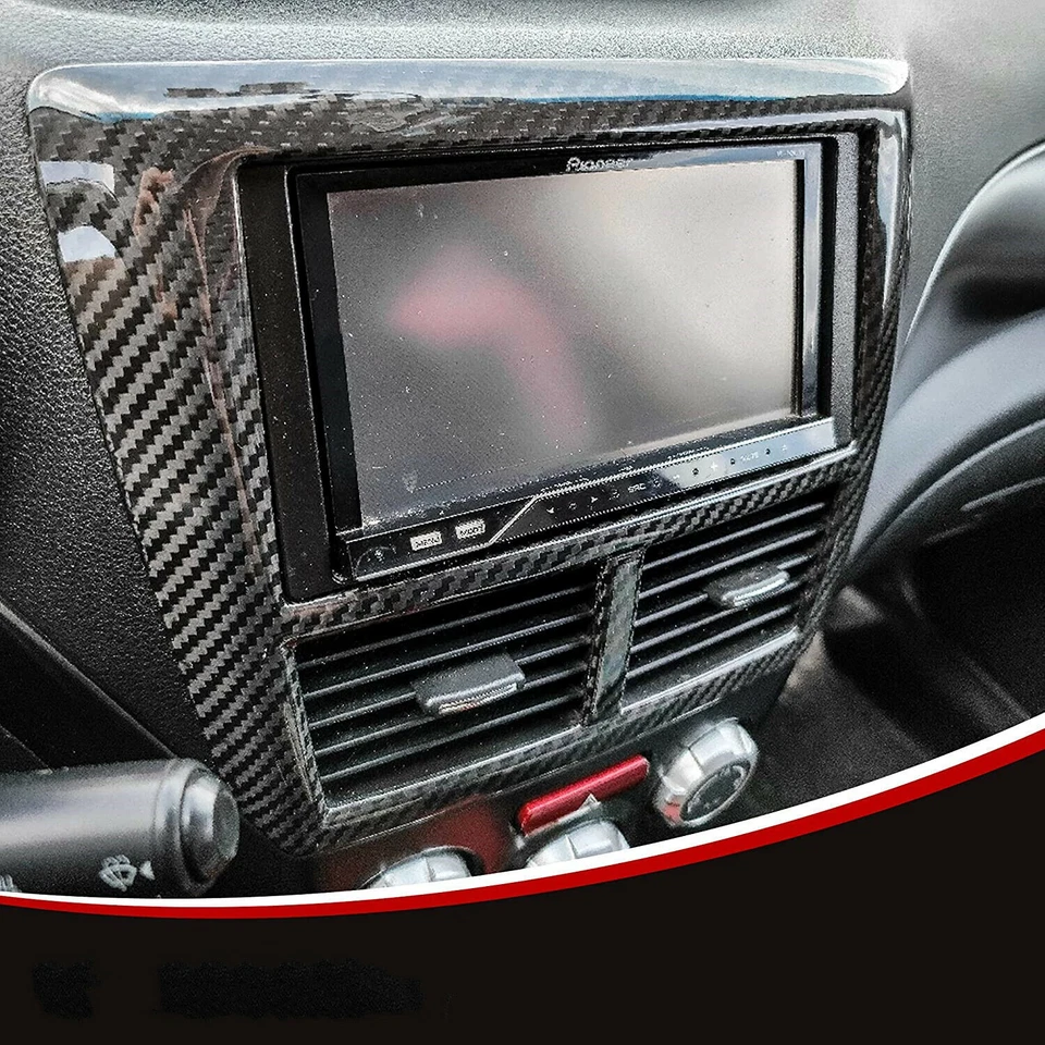 Cubierta decorativa del panel de consola de aire de carbono ABS para Subaru WRX / WRX STI 2008-2014 Foto 3 de 4