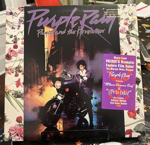 Prince and the Revolution lila Regen LP Promo inneres Poster sauber 1984 Hype