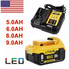 For DeWalt 20V 20 Volt Max 8/9/5/6AH Lithium Ion Battery DCB206 DCB205 DCB205-2