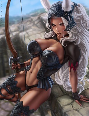Fran Final Fantasy Anime Girl HD Print Canvas Comic Poster SFW Unframed