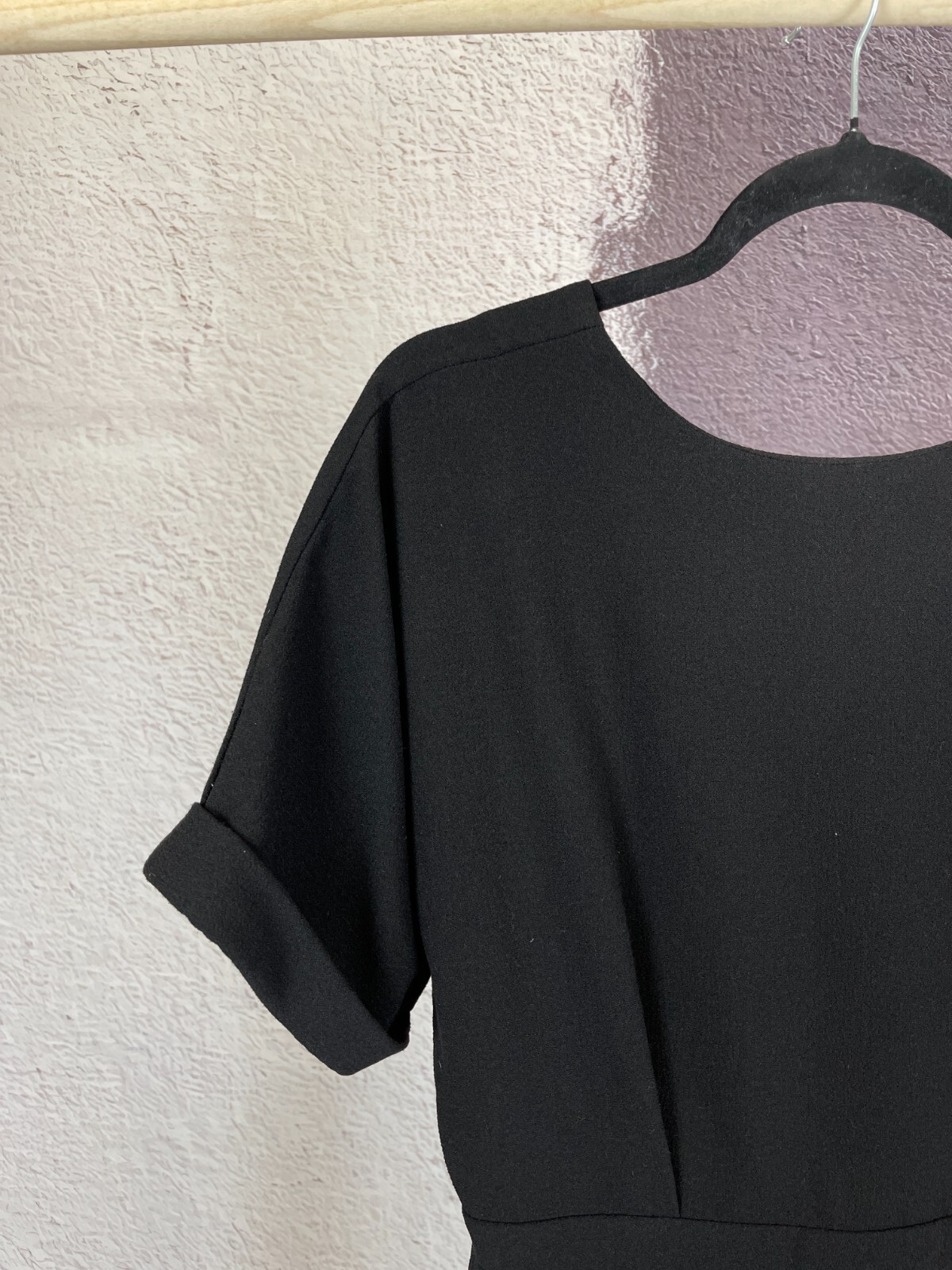 Abito midi classico classico Yves Saint Laurent vintage nero base